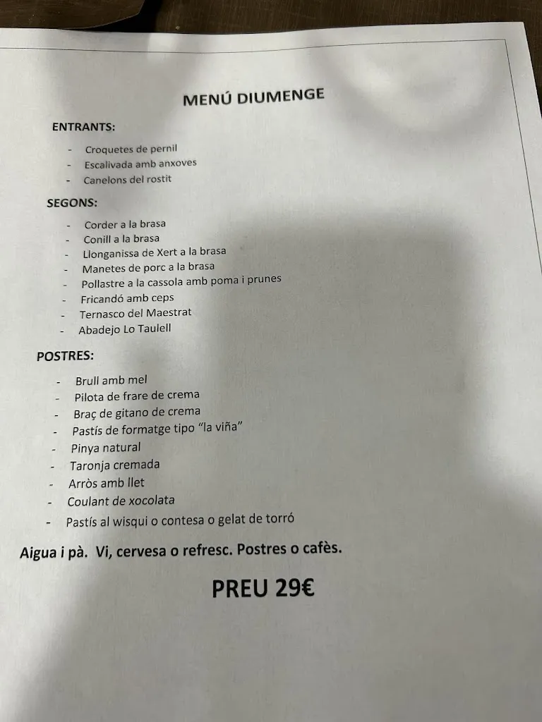 Menu_Restaurant Lo Taulell de Maria José_Alcanar_image_3