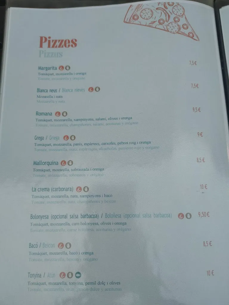 Menu_Restaurant Pizzeria Les Cases_Alcanar_image_2