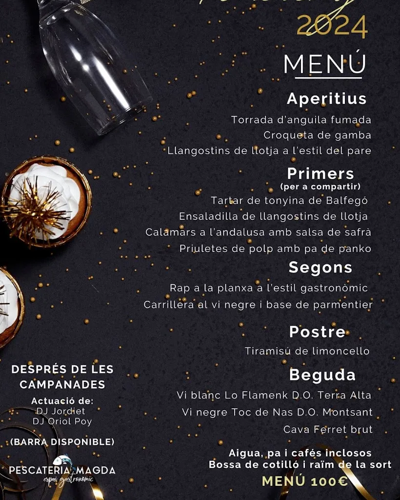 Menü_Pescateria Magda Espai Gastronòmic_Alcanar_Bild_1