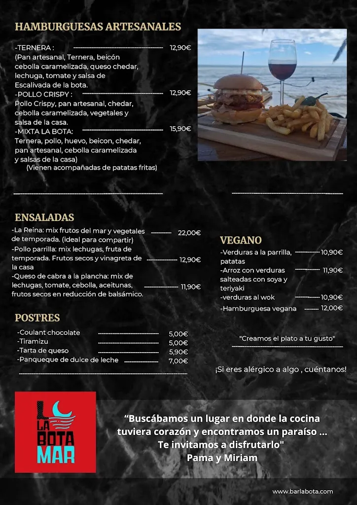 Menu_Bar Restaurant La Bota Mar_Alcanar_image_3