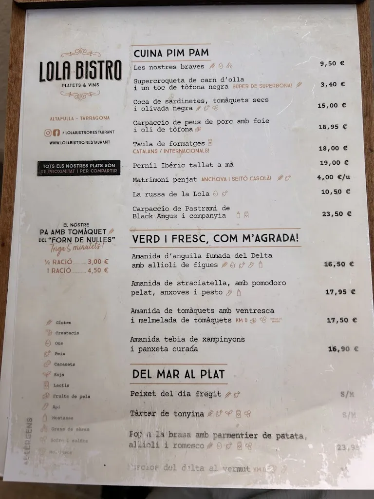 Menu_Lola Bistro Altafulla_Altafulla_image_1