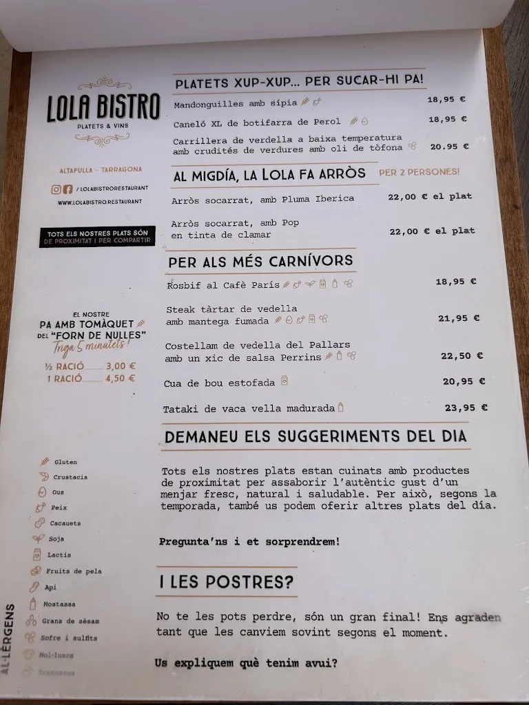 Menu_Lola Bistro Altafulla_Altafulla_image_2