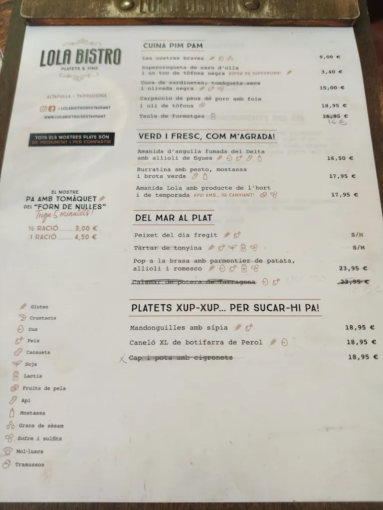 Menu_Lola Bistro Altafulla_Altafulla_image_3