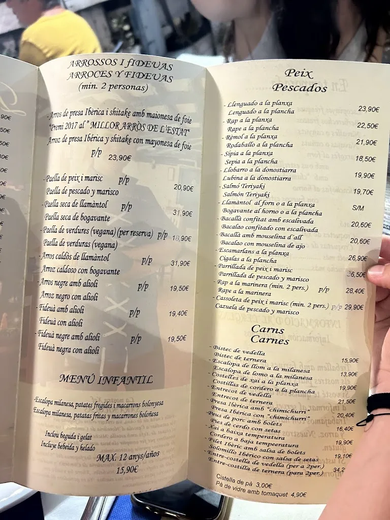 Menu_Restaurant Voramar Cal Vitali_Altafulla_immagine_3