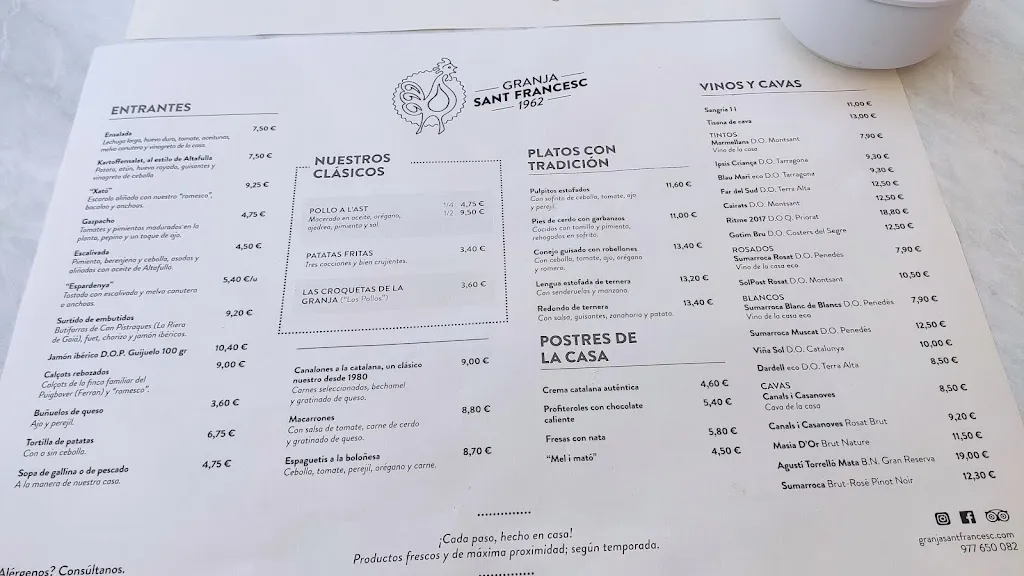 Menu_Granja Sant Francesc_Altafulla_image_4