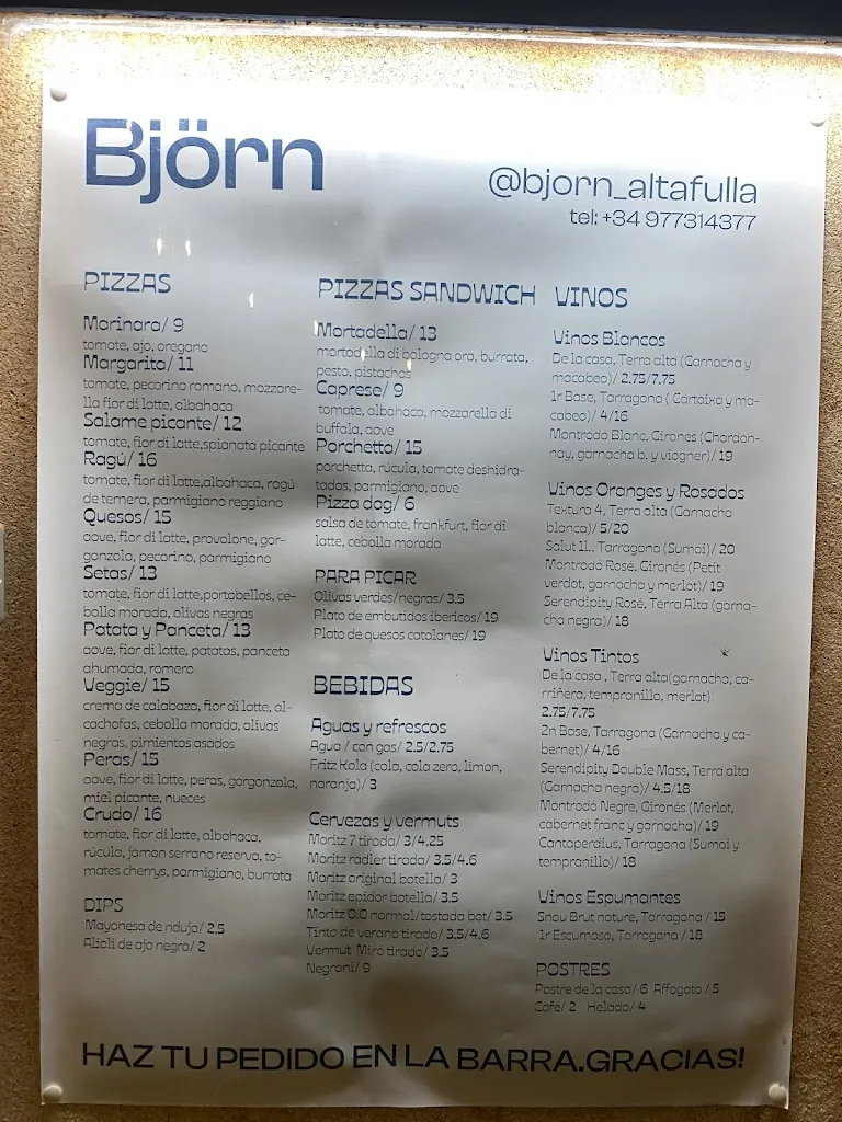 Björn Uhss - private_Björn Pizzería Altafulla_Altafulla_review