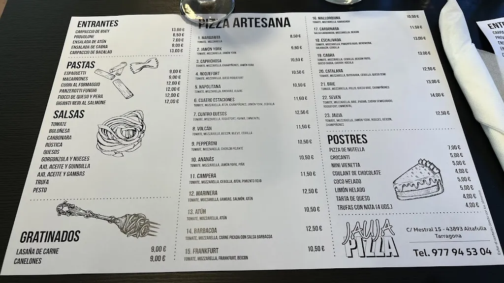 Menu_Pizzeria JAUJA_Altafulla_image_4