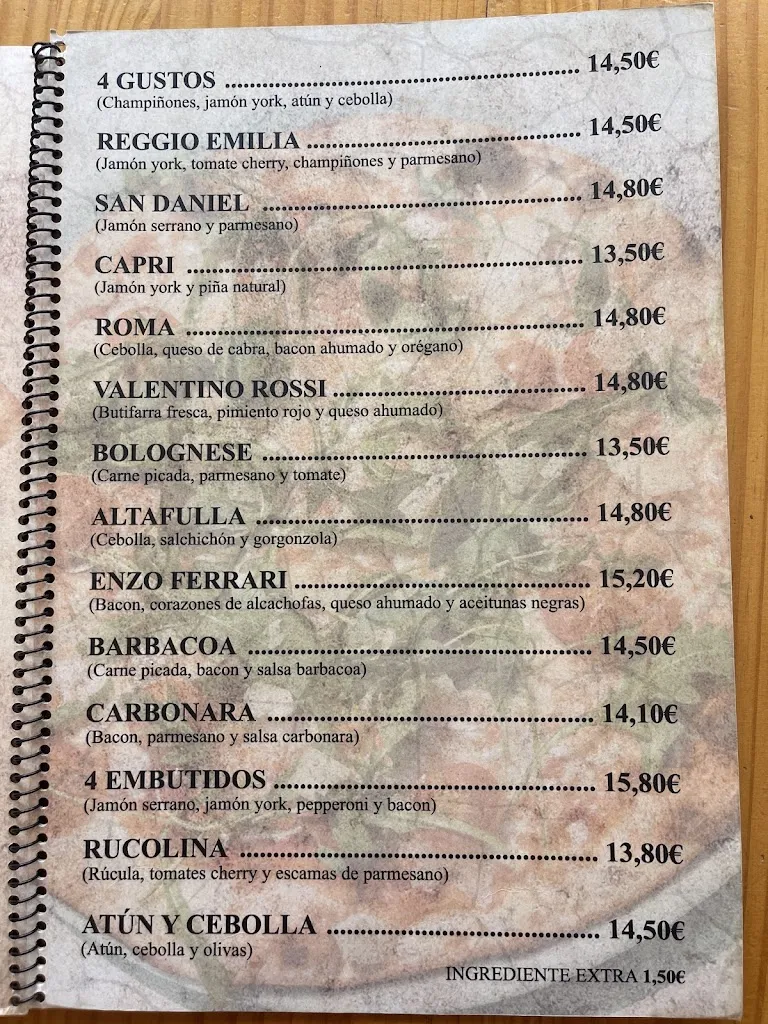 Menu_La Tratoria de Altafulla SL_Altafulla_image_4