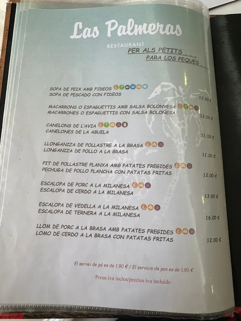 Menu_Restaurant Las Palmeras_Altafulla_image_2
