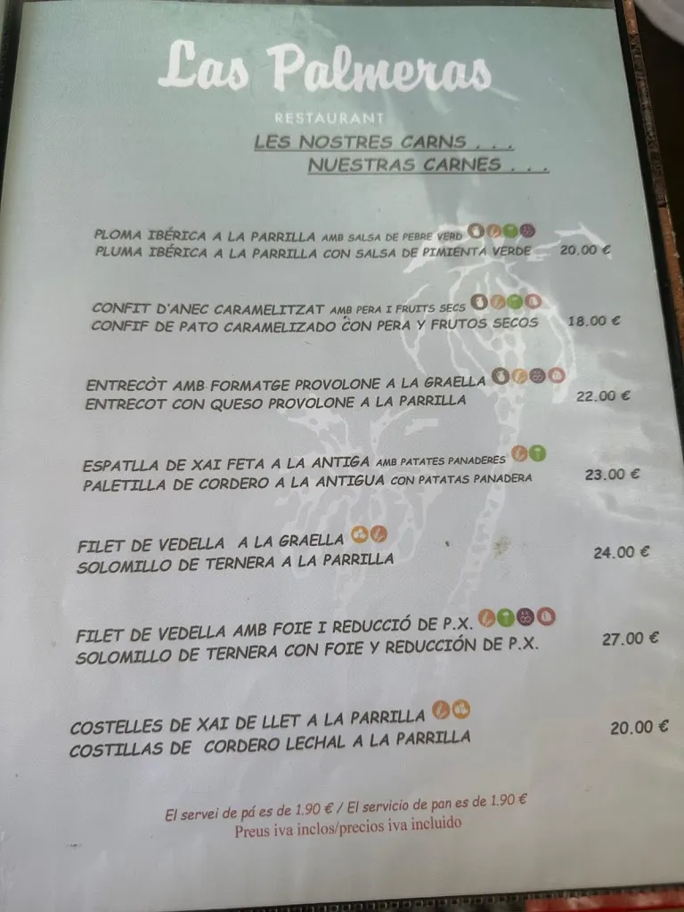 Menu_Restaurant Las Palmeras_Altafulla_image_3