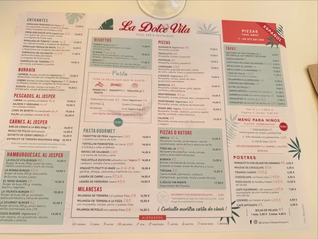 Menu_Restaurant La Dolce Vita_Altafulla_immagine_1