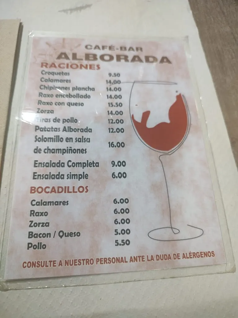 Menu_Café Bar Alborada_Corcubión_image_1