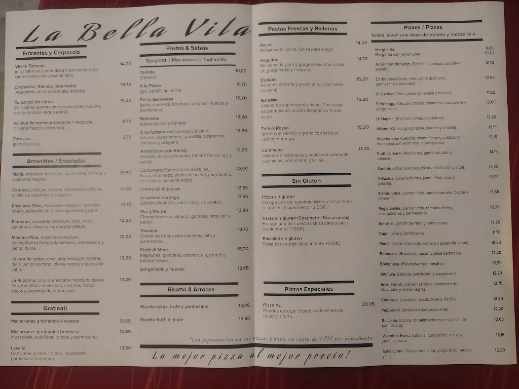 Menu_Pizzería La Bella Vita_Altafulla_immagine_1
