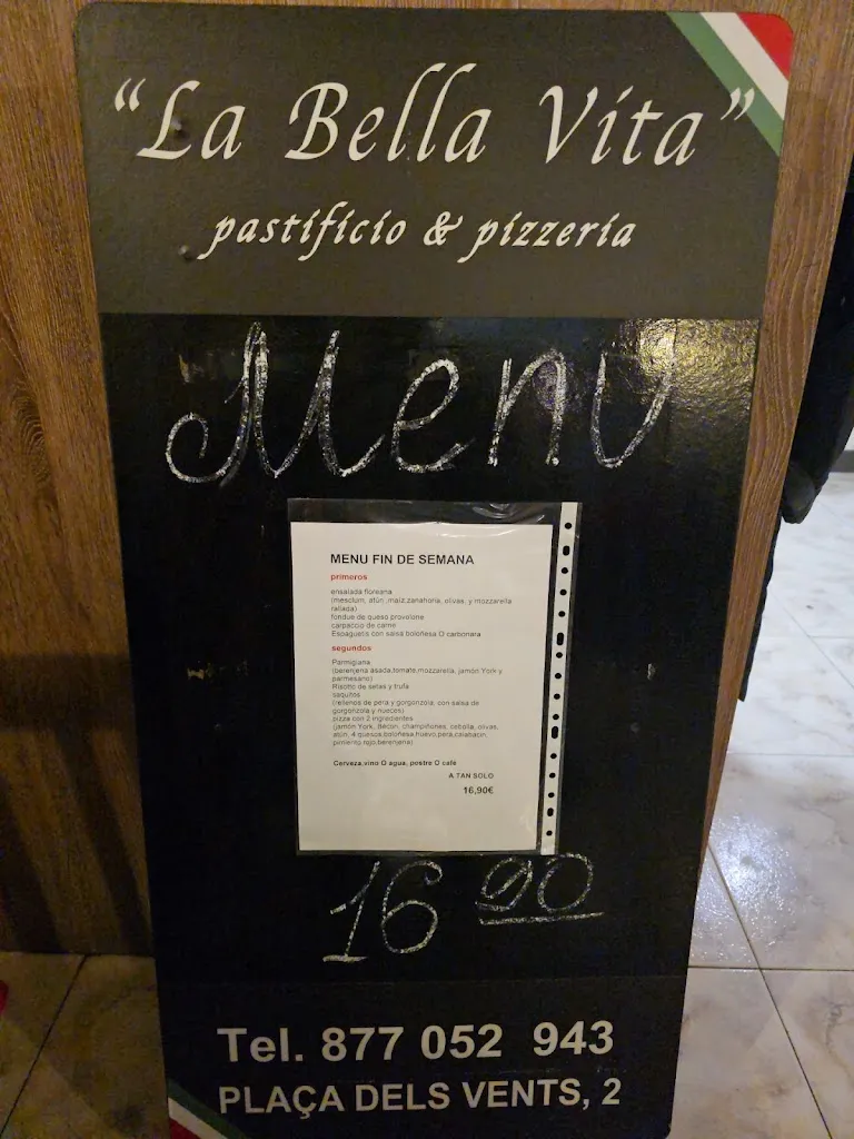 Menu_Pizzería La Bella Vita_Altafulla_immagine_3