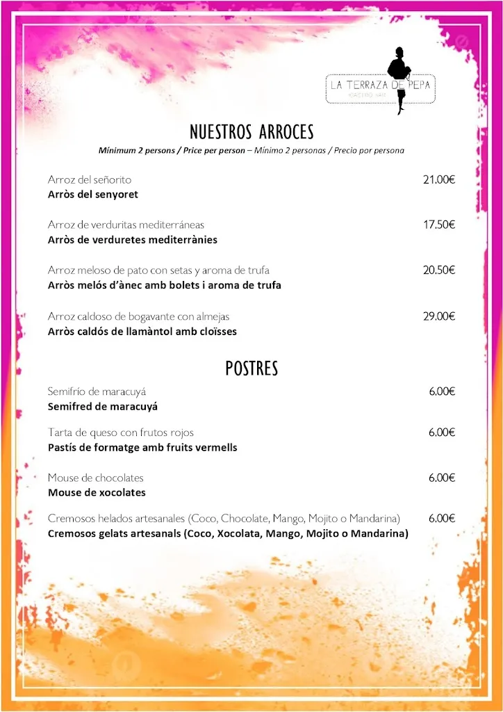 Menu_La Terraza de Pepa _Altafulla_image_4