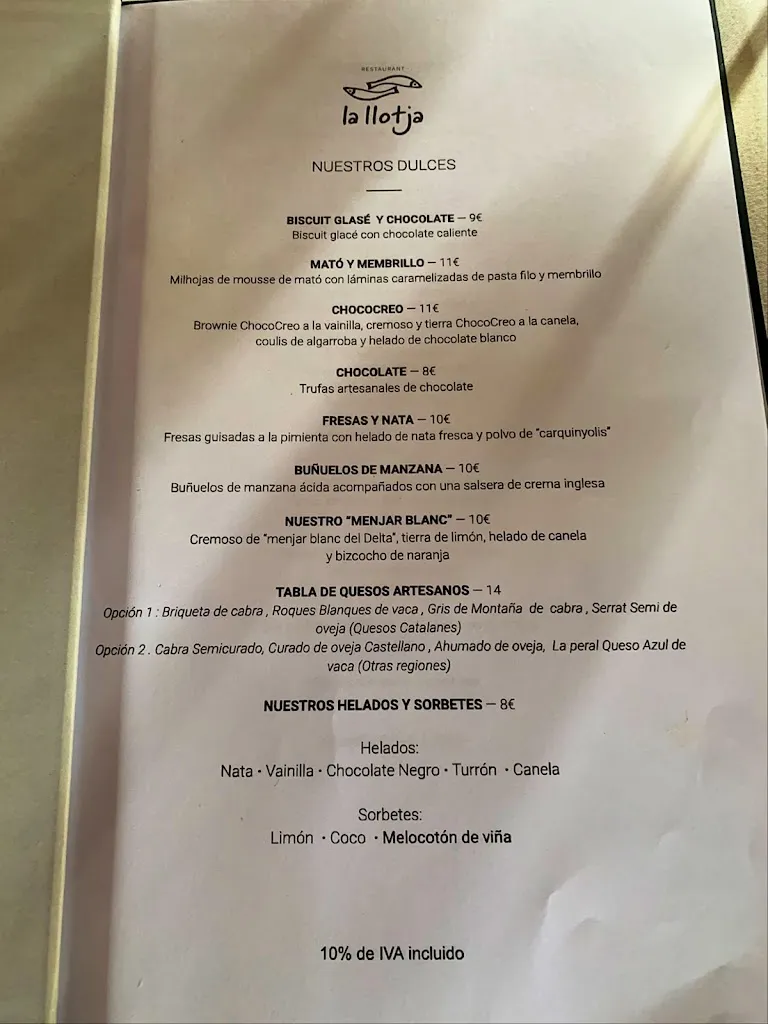 Menu_Restaurant La Llotja de Marc Miró_Ametlla de Mar_immagine_4
