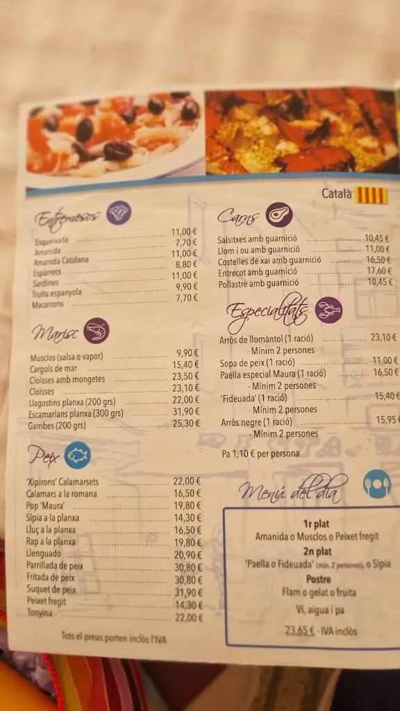 Menu_Restaurant Can Maura_Ametlla de Mar_image_1
