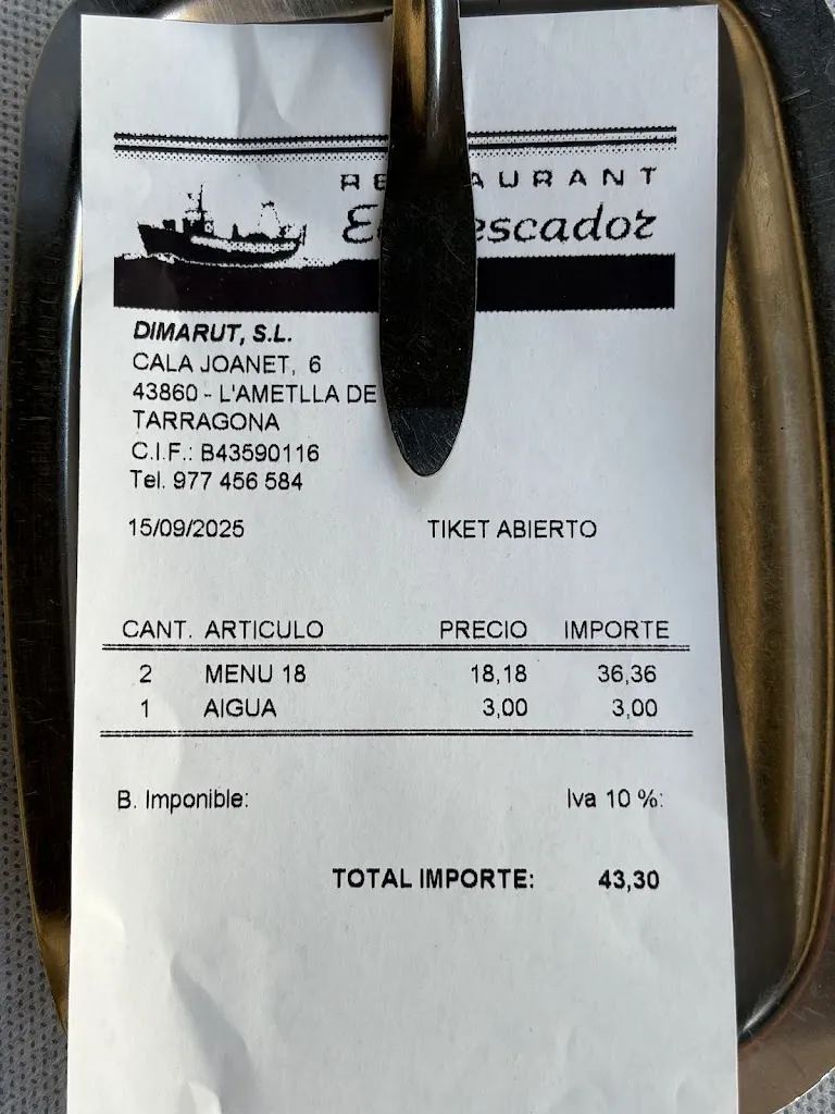 Gavel_Restaurant El Pescador_Ametlla de Mar_review