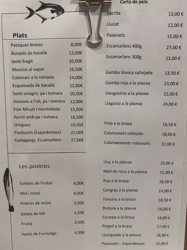 Menü_Restaurant Taverna La Serra_Ametlla de Mar_Bild_2