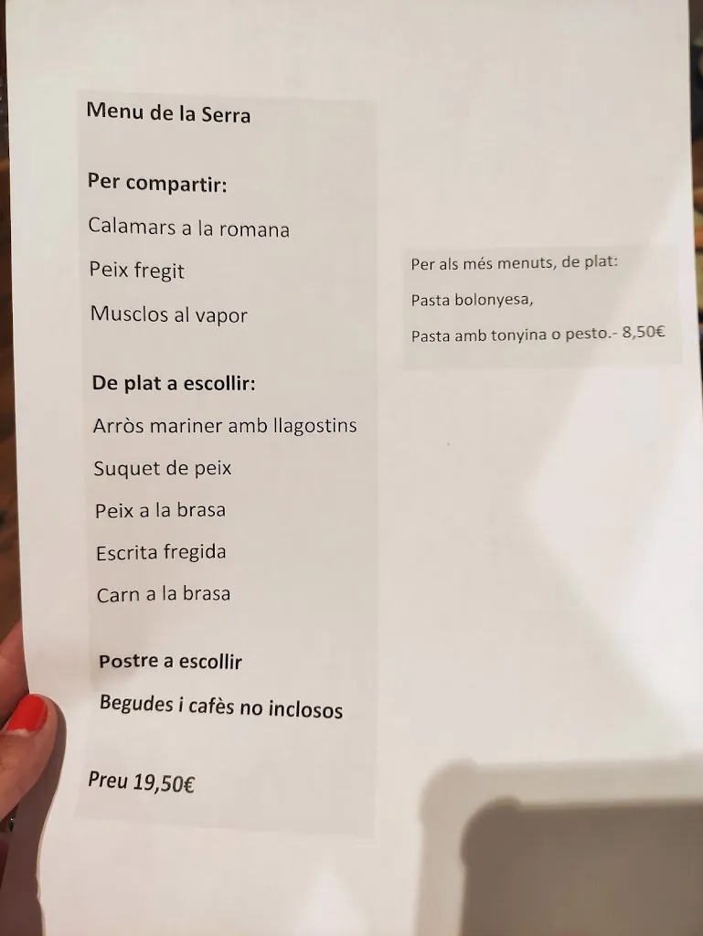 Menü_Restaurant Taverna La Serra_Ametlla de Mar_Bild_3