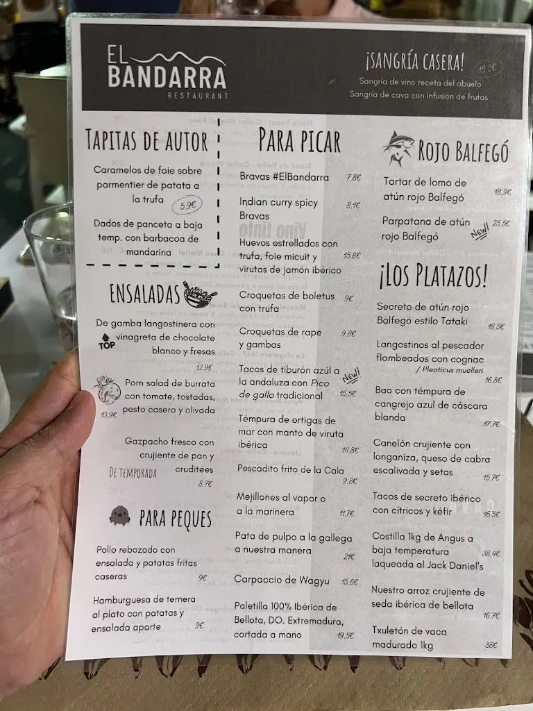 Menu_El Bandarra restaurant_Ametlla de Mar_image_1