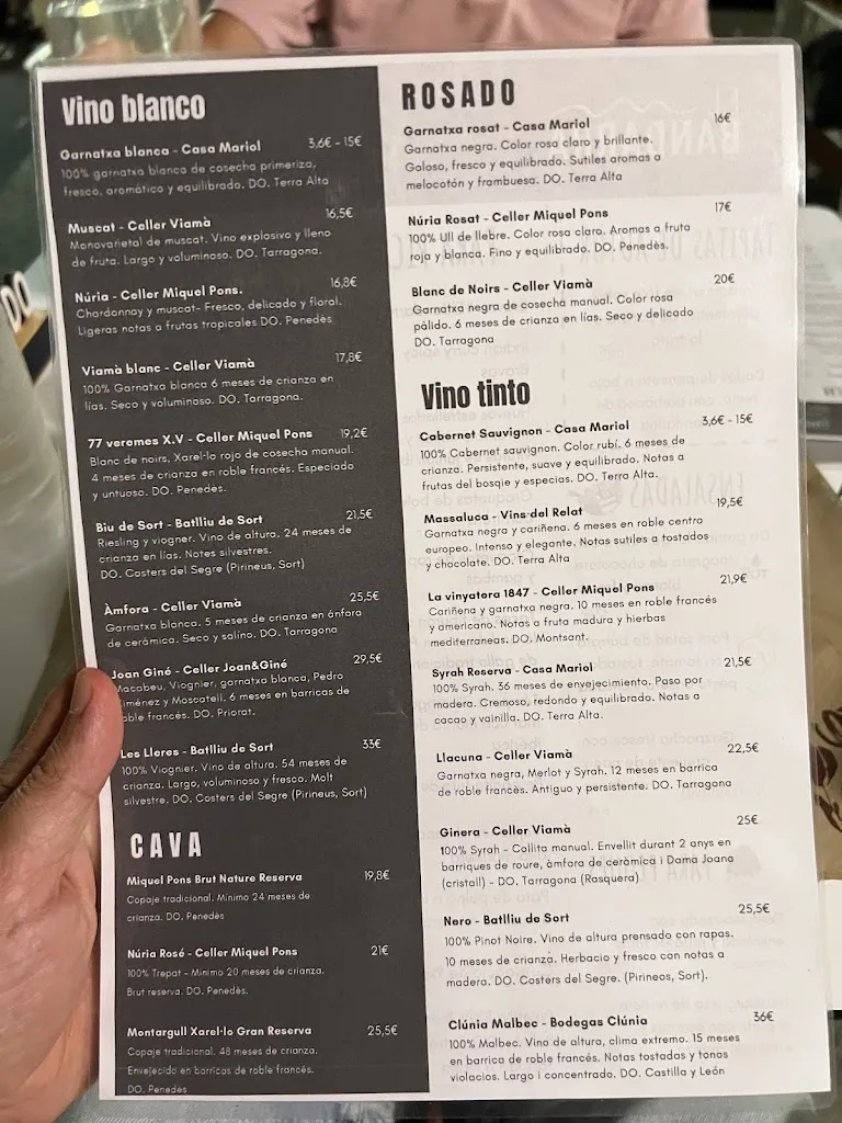 Menu_El Bandarra restaurant_Ametlla de Mar_image_2