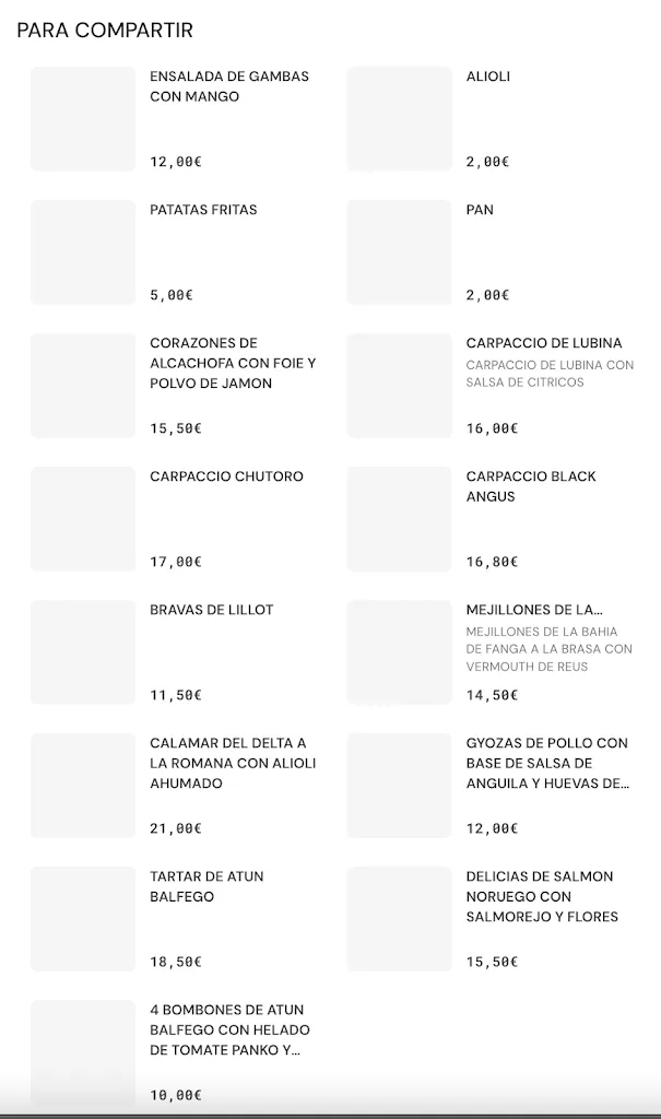 Menu_L'ILLOT RESTAURANT_Ametlla de Mar_immagine_4