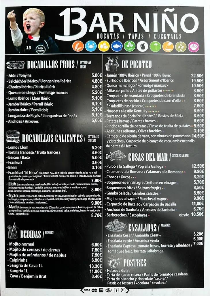 Menu_BAR NIÑO L' AMETLLA DE MAR_Ametlla de Mar_image_2