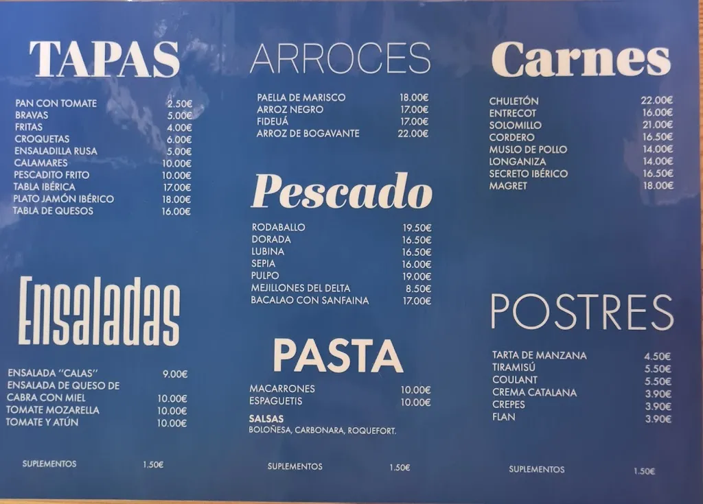 Menu_Restaurant Calas_Ametlla de Mar_image_1