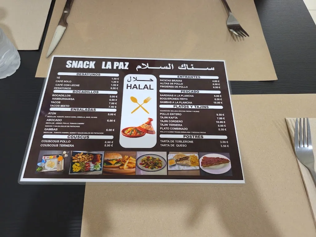 Snack La Paz restaurant in Ametlla de Mar