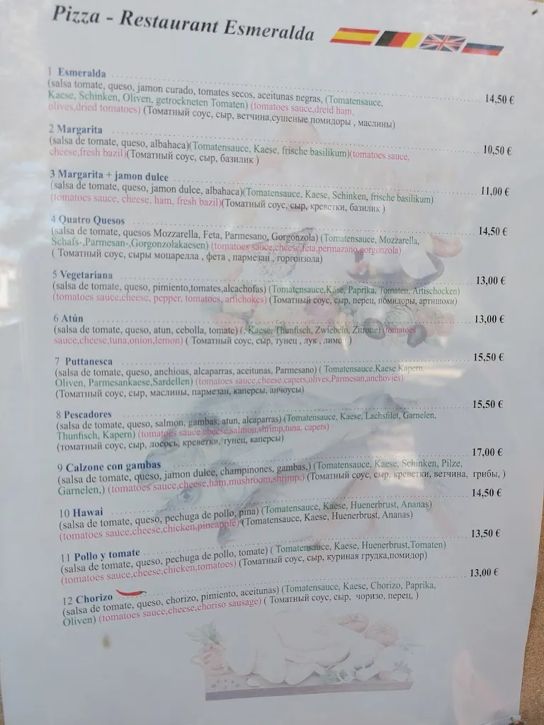 Menu_Retaurante Esmeralda 2009_Ametlla de Mar_image_3