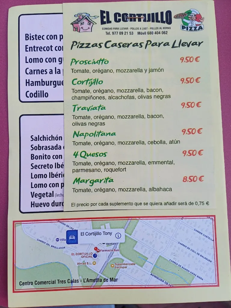 Menu_El Cortijillo II_Ametlla de Mar_image_1