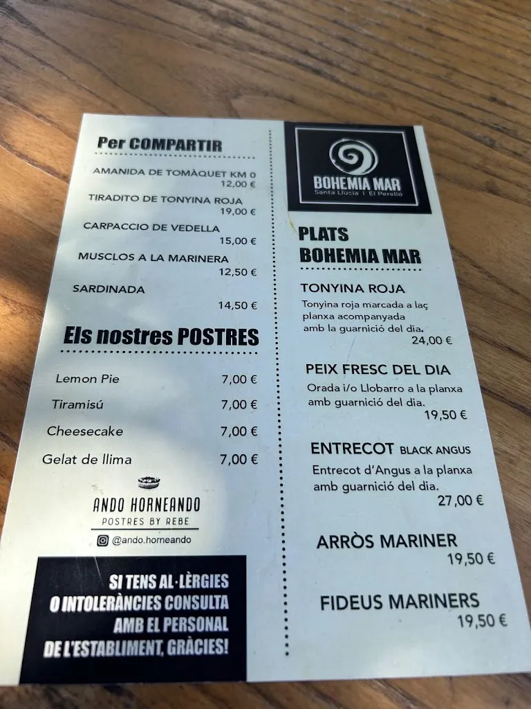Menu_Bohemia Mar_Ametlla de Mar_image_3