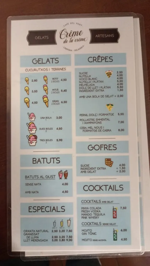 Menu_Crême de la Crême Passeig Marítim_Ametlla de Mar_image_1