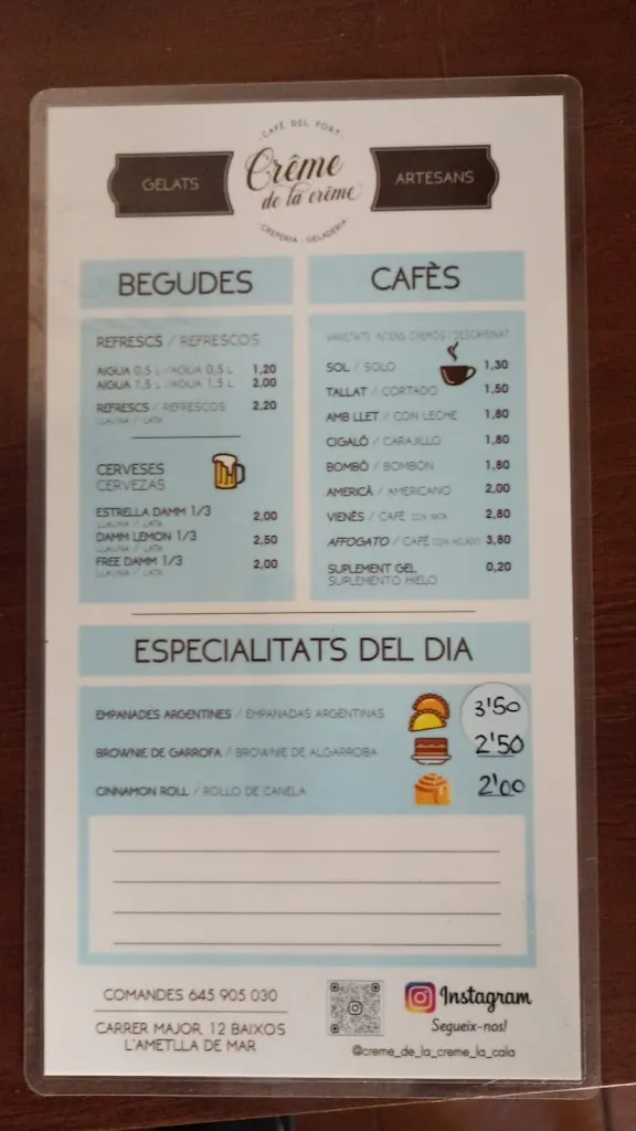 Menu_Crême de la Crême Passeig Marítim_Ametlla de Mar_image_2