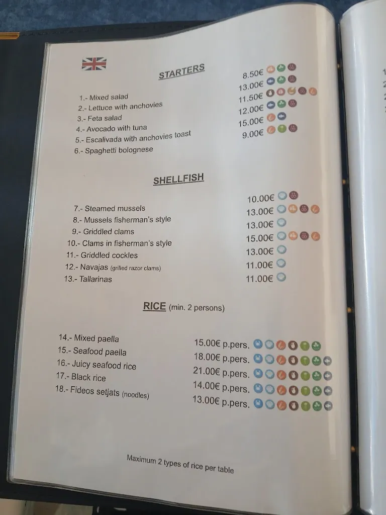 Menu_Bar Restaurant Calafat_Ametlla de Mar_image_3