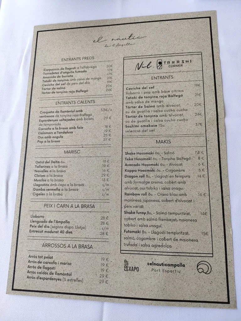 Menu_Restaurant El Nàutic de l'Ampolla_Ampolla L_image_1
