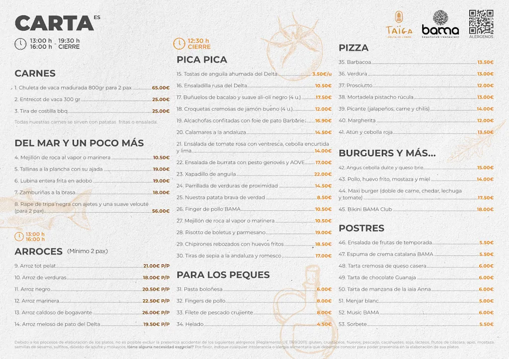 Menu_Bama Beach Club Restaurant_Ampolla L_image_3