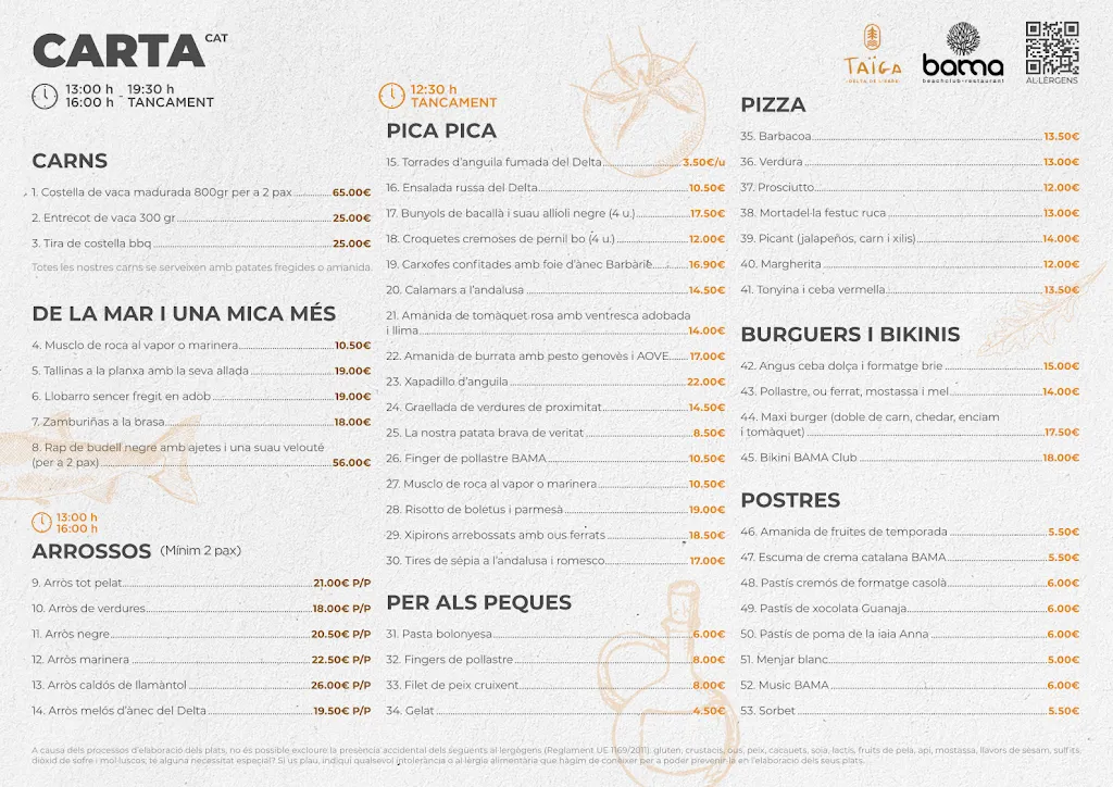 Menu_Bama Beach Club Restaurant_Ampolla L_image_4