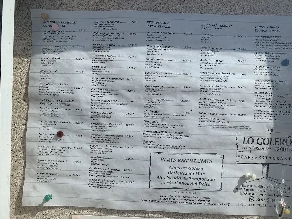 Menu_Restaurant Lo Goleró_Ampolla L_immagine_2