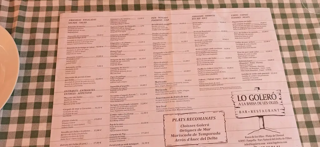 Menu_Restaurant Lo Goleró_Ampolla L_immagine_4