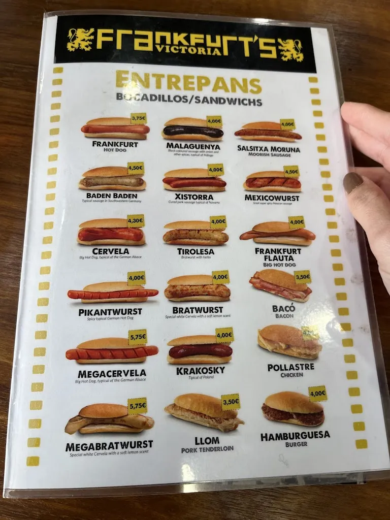 Menu_Frankfurt's Victoria_Arboç_image_1