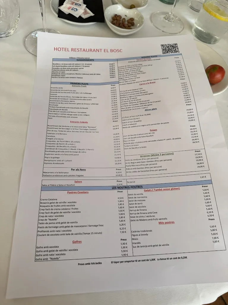 Menu_Hotel Restaurant El Bosc_Arboç_image_2