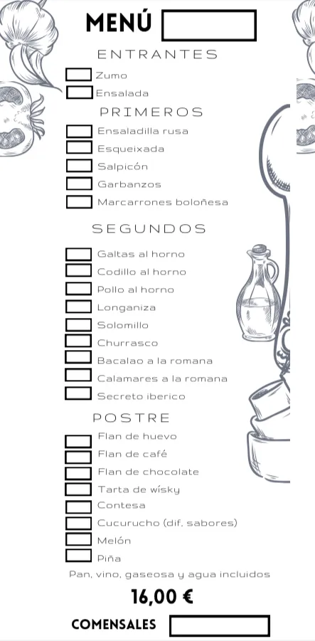 Menu_Bar Restaurant El Caliu_Ascó_image_1