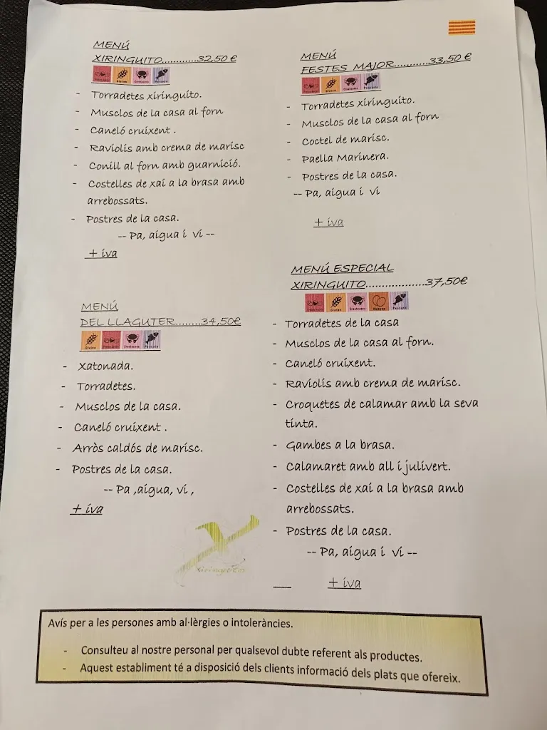 Menu_Restaurant Xiringuito_Benifallet_image_1