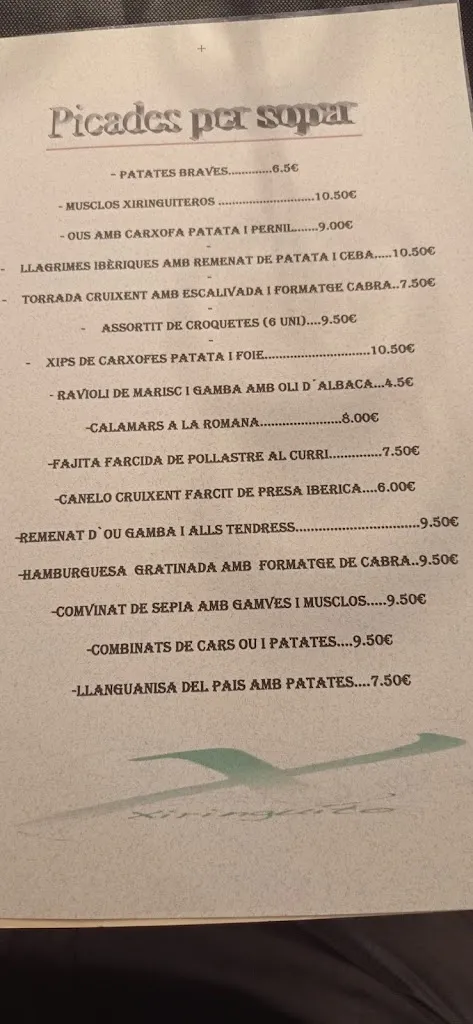 Menu_Restaurant Xiringuito_Benifallet_image_2