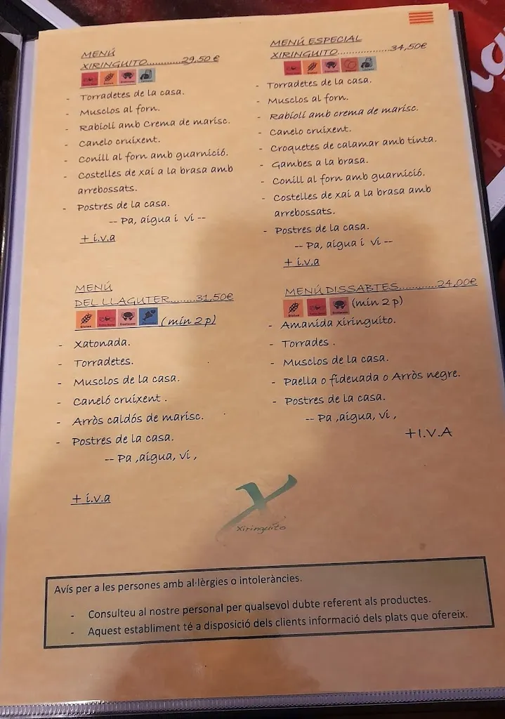 Menu_Restaurant Xiringuito_Benifallet_image_3