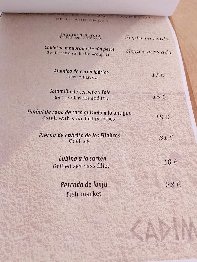 Menu_Villa Cadima_Gallardos Los_image_1