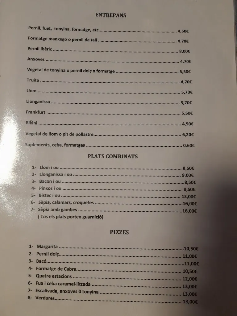 Menu_Restaurant El Casal_Benissanet_image_3