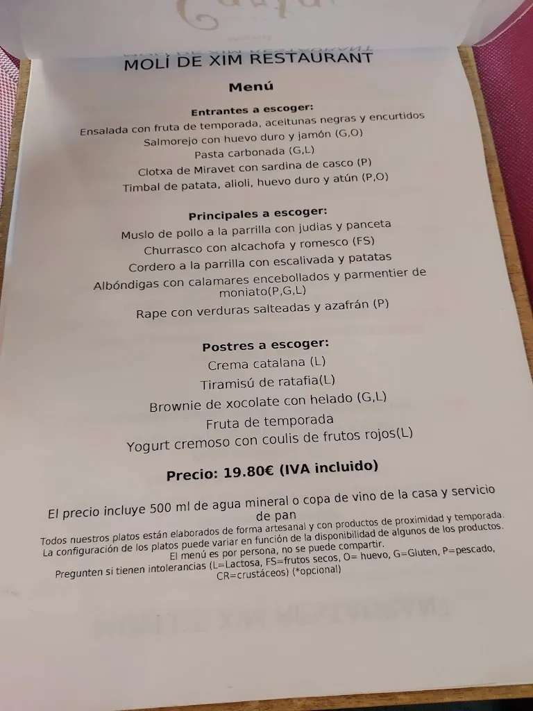 Menu_Molí de Xim_Benissanet_image_2